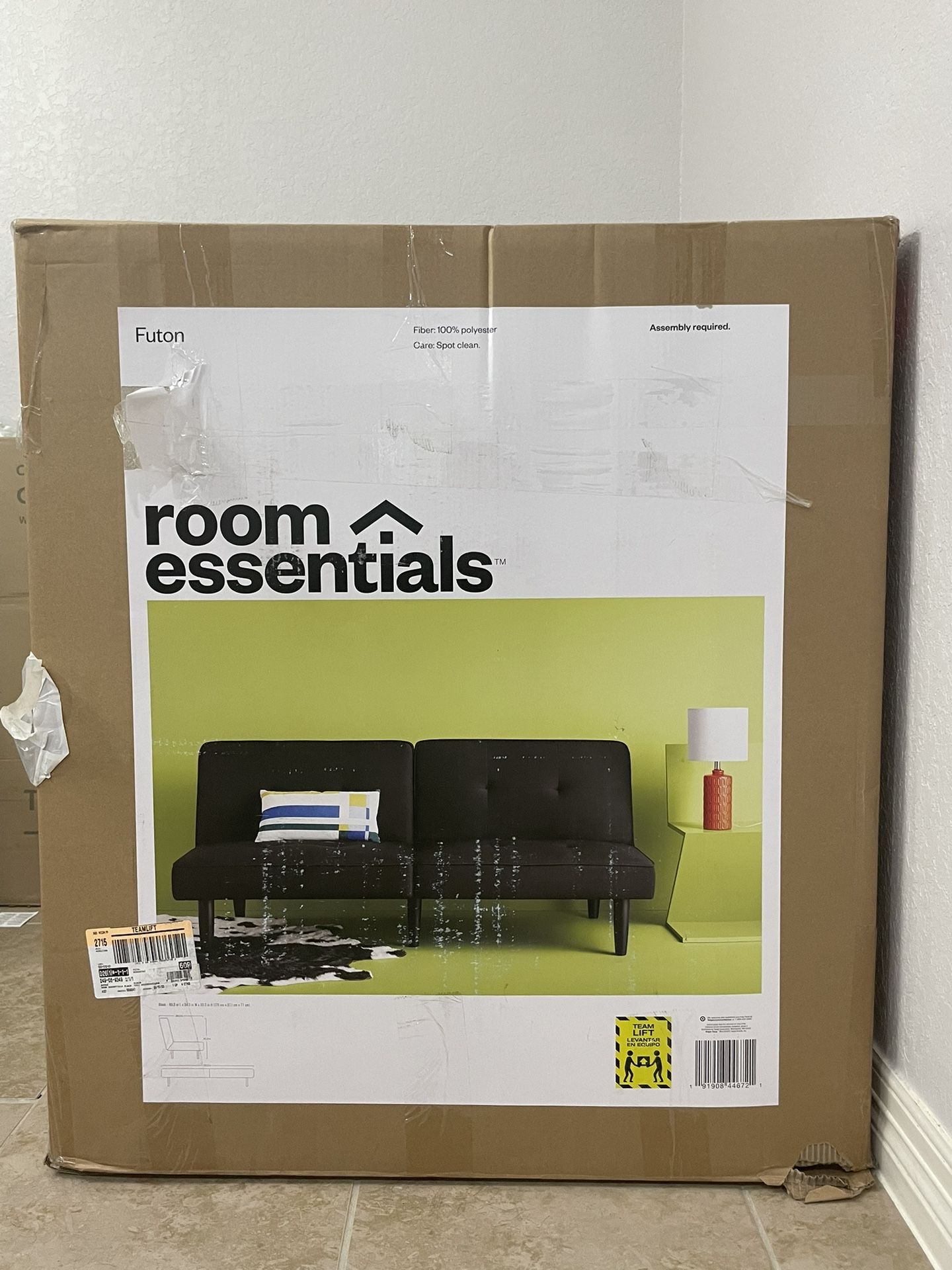 Room Essentials Futon Black for Sale in San Antonio, TX OfferUp