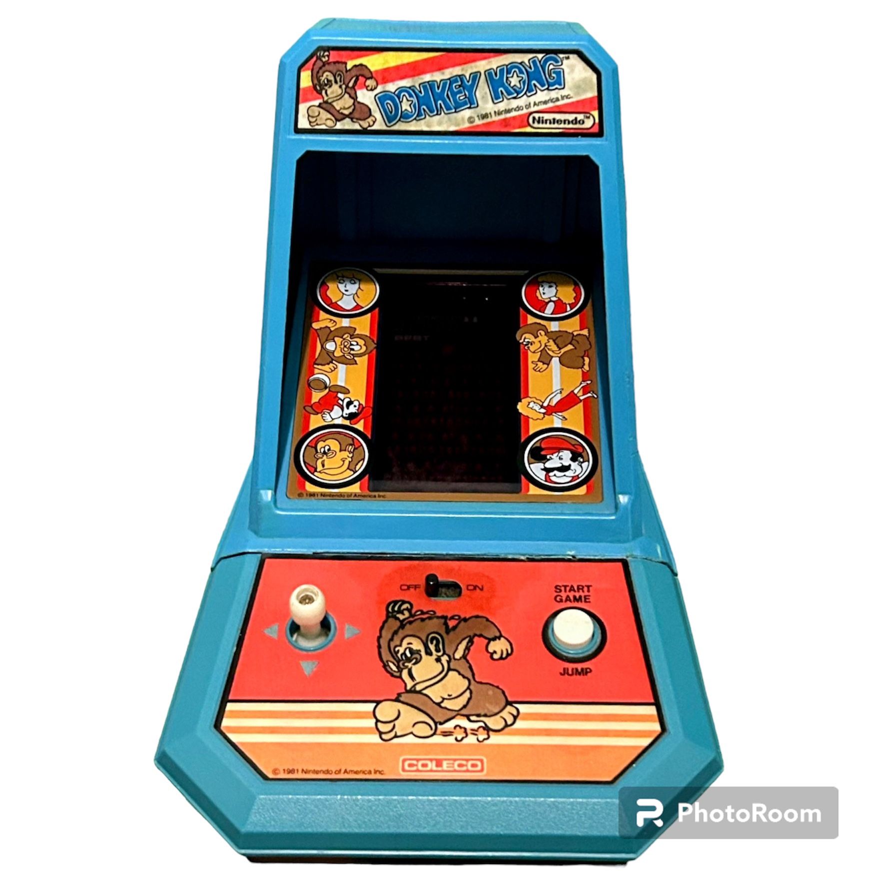 Vintage Coleco Nintendo Donkey Kong Mini Arcade Game Tabletop 1981