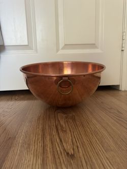 NWT Mauviel M’passion Copper 12” Egg White Bowl with Ring Micxing Bowl  $120