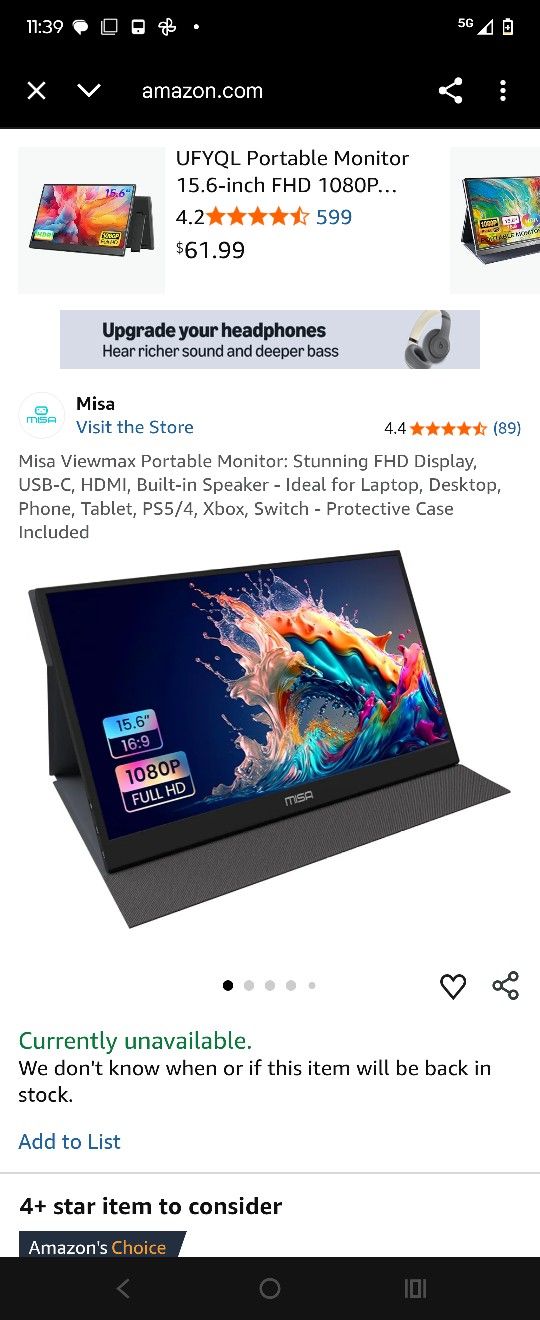 Portable Gaming Monitor