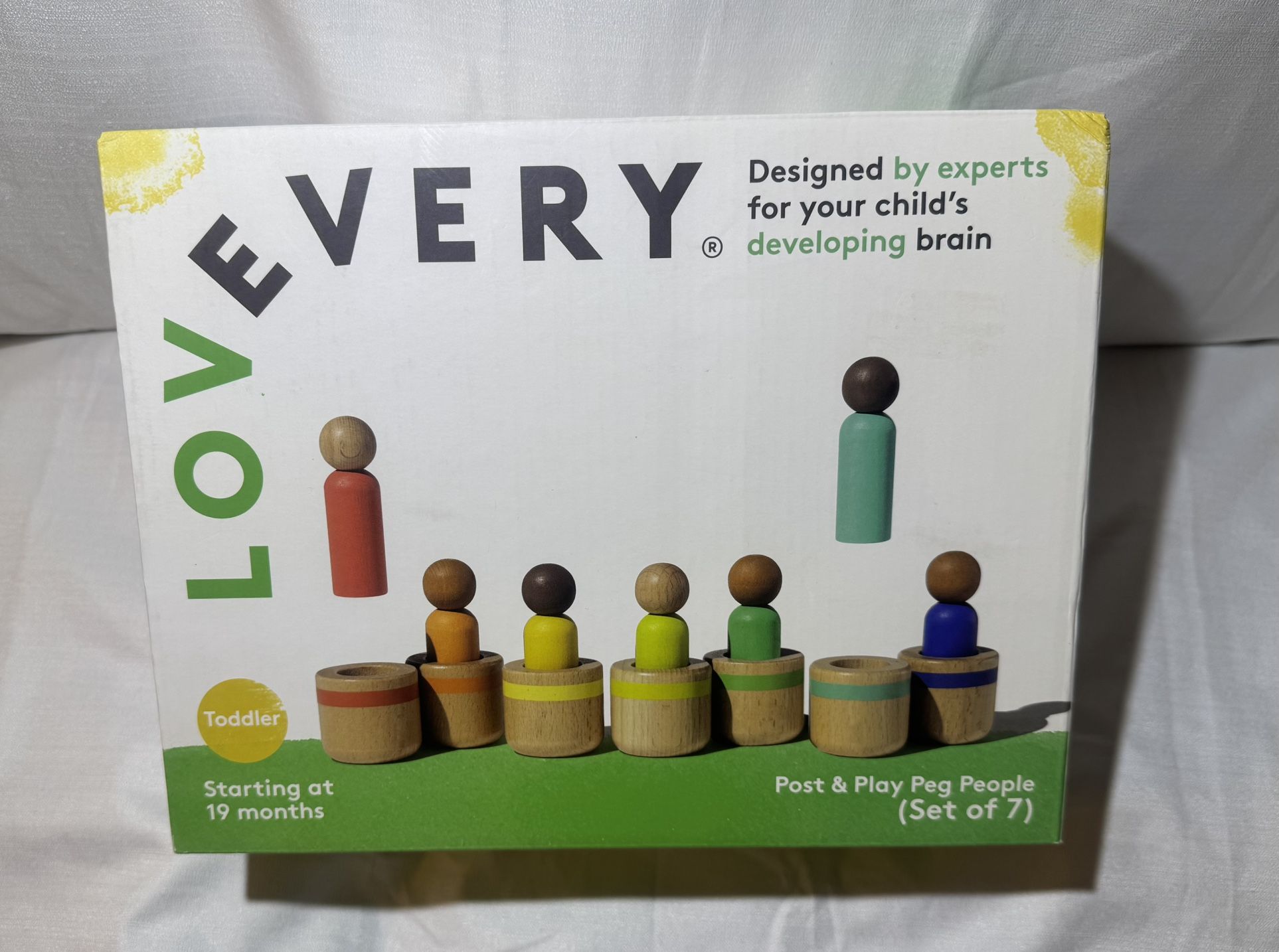 Lovevery Post & Play Peg People Baby Toy