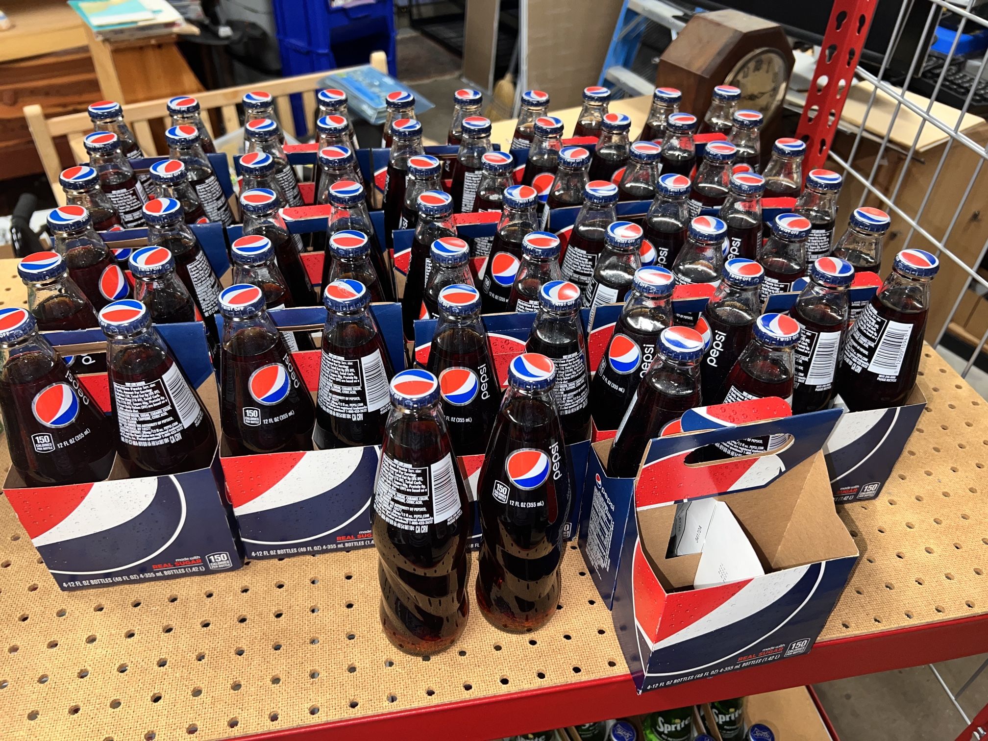 Over 50 Brand New Pepsi Glass Bottles 2008 Version With Twist In Bottle