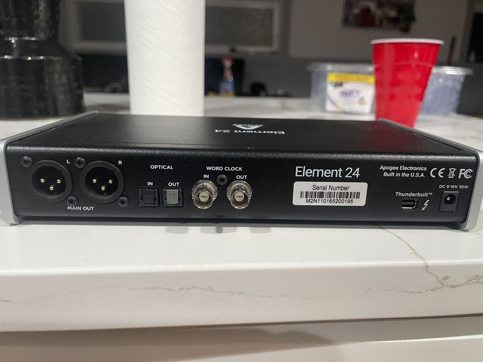 Apogee Element 24 Thunderbolt Interface