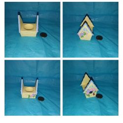 Tiny decorating flower house in good condition