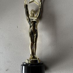 Gold Oscar Style Statuette with Base