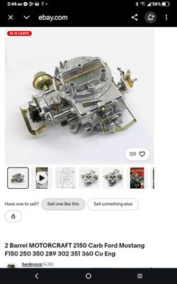 2 barrel carburetor for mustangs F-150 f250 f 350 etc