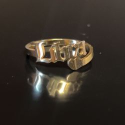 Gold Plated Sterling Silver Ring 