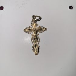 Small 10K Yellow Gold Cross