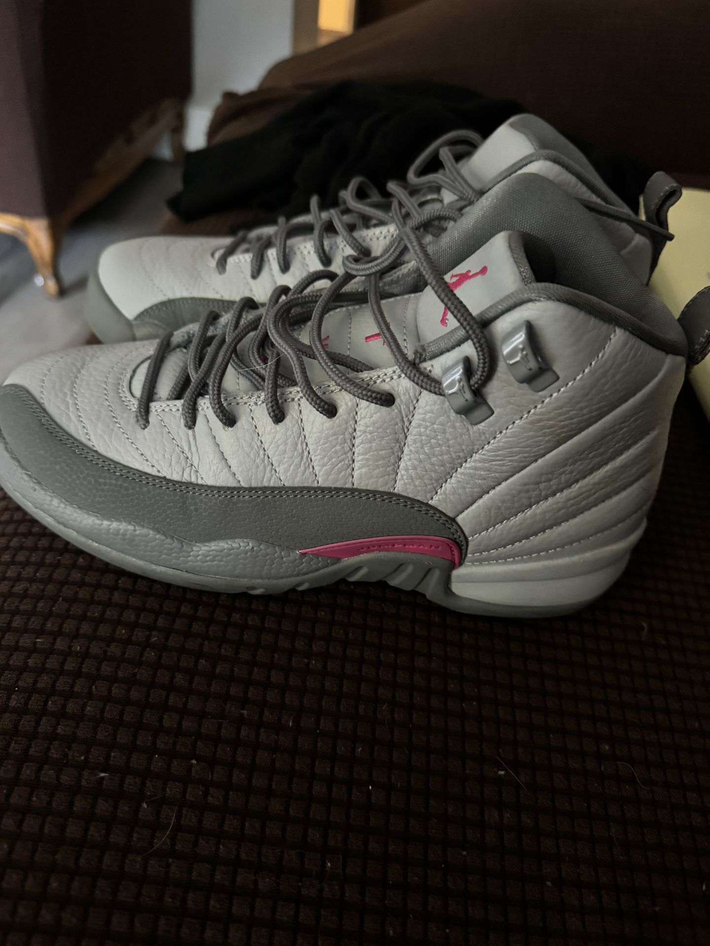 Air Jordan 12 Retro GG ‘Vivid Pink ‘Grey