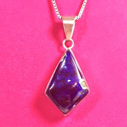 Sterling Mexican Azurite Necklace