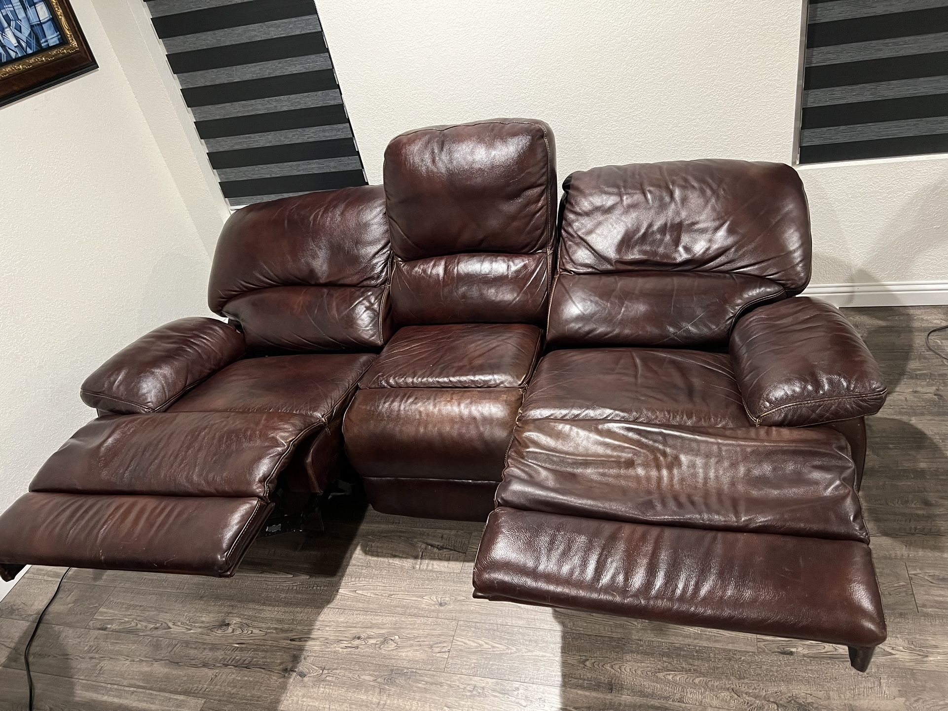 Genuine Leather Sofa for Sale in Dallas, TX - OfferUp