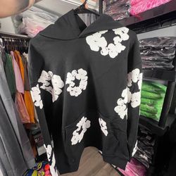 Black And White Denim Tears Hoodie 
