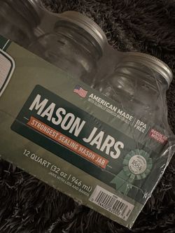 Glass Mason Jars with Lids and Bands
