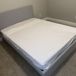 Queen Size Bed (Mattress And Frame) 