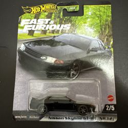 Hot Wheels Fast & Furious Nissan Skyline GT-R BNR32 , Free Shipping & Protector
