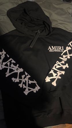 Amiri Hollywood Bones Hoodie Black