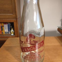 J.V. Holden English Milk Bottle (568 Milliliters / 0.6 Quart)
