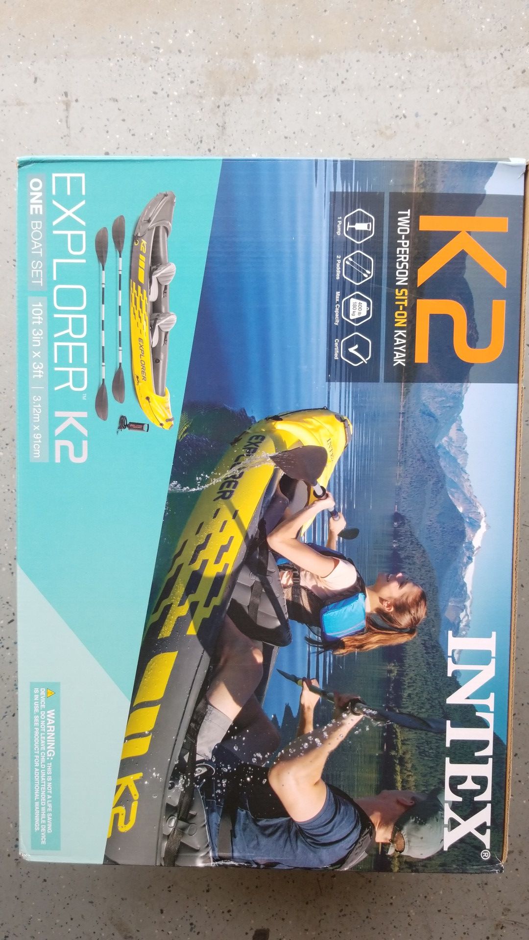 Intex K2 two person sit-in kayak