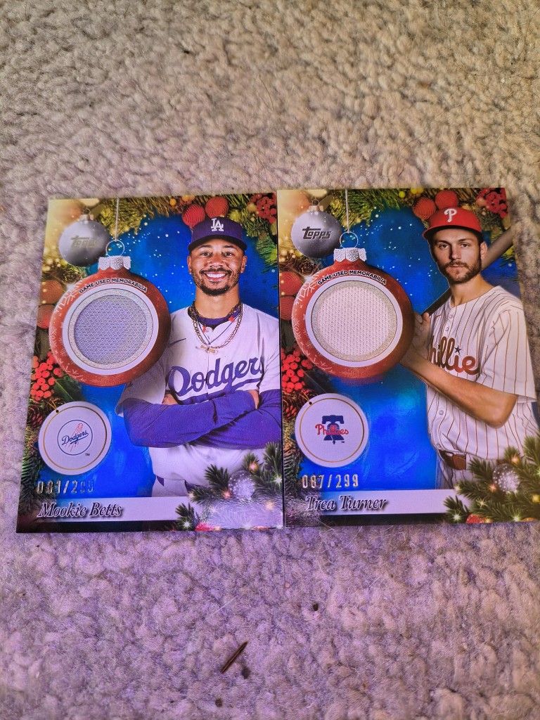 2025 Topps 2 Player Combo Numbered Relics 