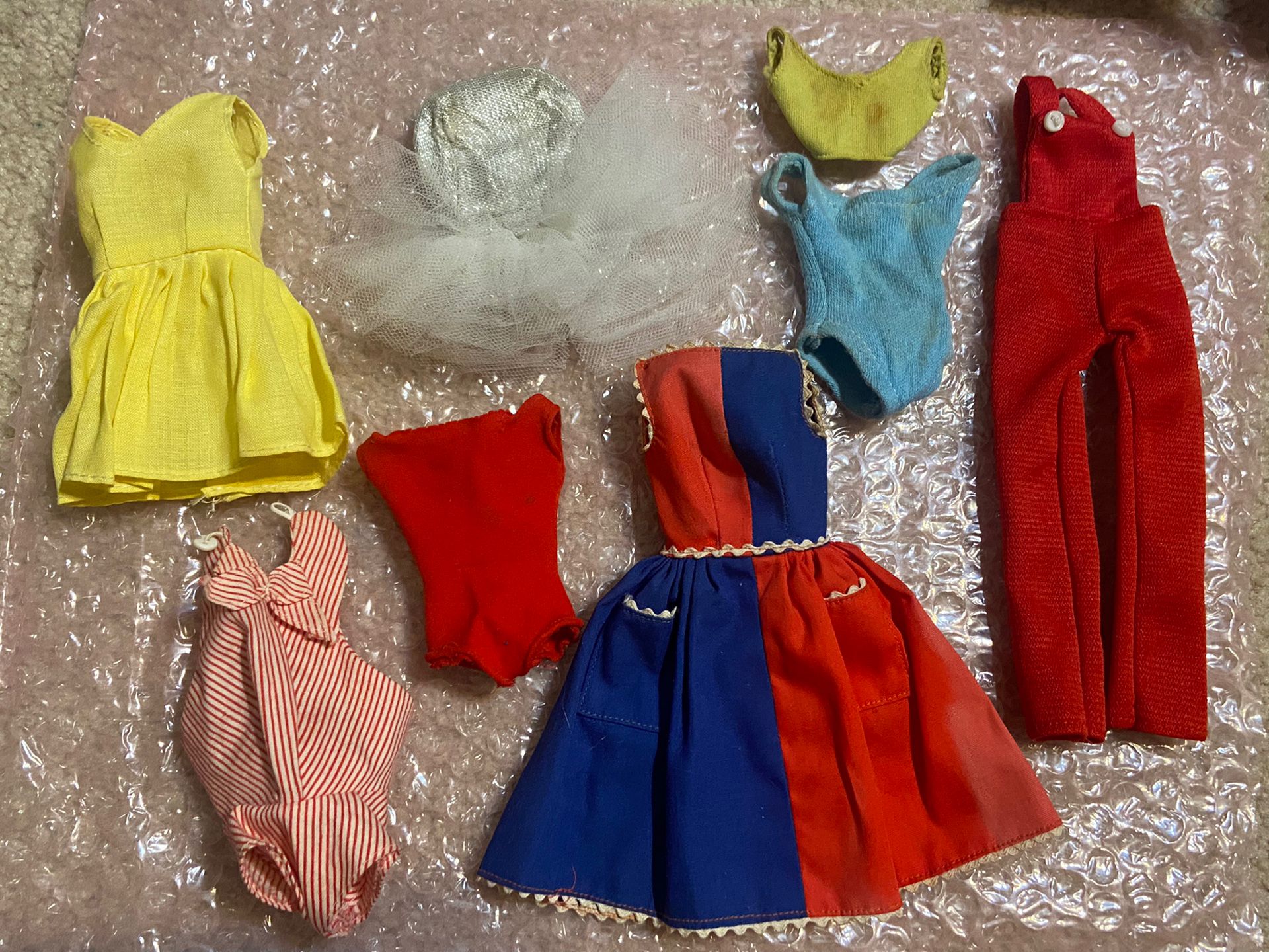 Barbie Doll Lot Vintage Clothes 