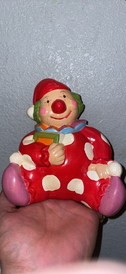 Vintage clown piggy bank