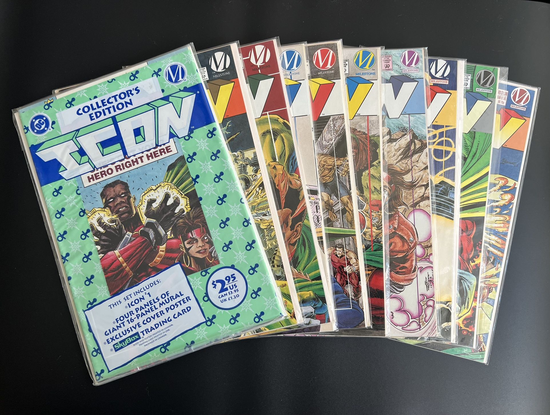 DC Comics Milestone 1993 Icon ISSUES #1-10 With bonus Issue #16 ICON Vs SUPERMAN