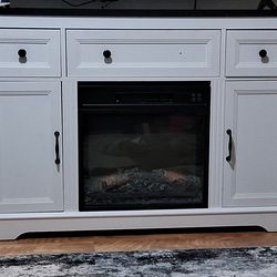 Electric Fireplace TV Console