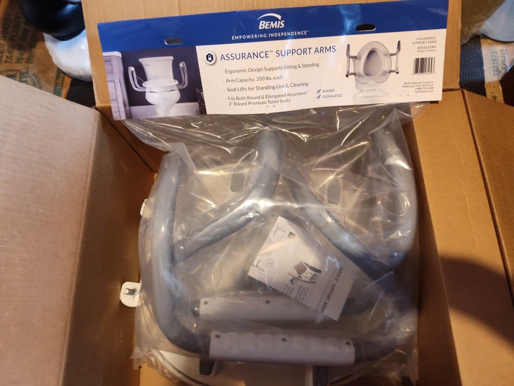 Unopened Toilet Riser And Support Bars