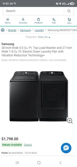 Samsung washer and dryer