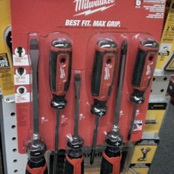 MILWAUKEE 6PC./P.  CUSHION - GRIP SCREWDRIVER SET 