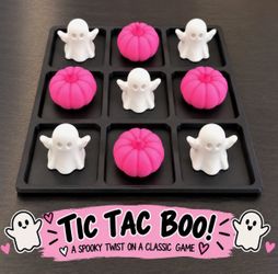 Cute Halloween tic tac toe game