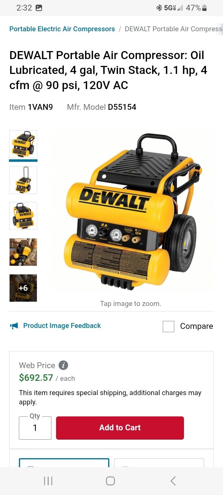 Dewalt Air Compressor