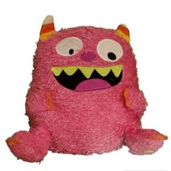 hot pink Hallmark Talking Monster 9" Hot Pink Hide and Shriek