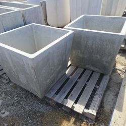 24"X24" CONCRETE PLANTERS $260 EACH