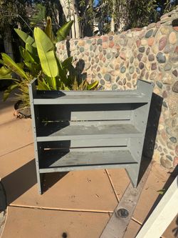 Storage rack for transit van.