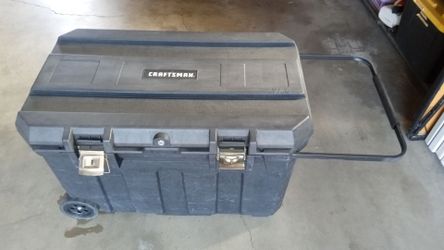 CRAFTSMAN  Black Plastic Rolling Tool Box
