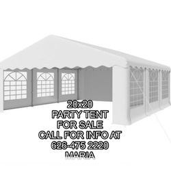 20' x 20' Canopy Party Tent & Carport - Heavy Duty Outdoor Wedding Gazebo with 4 Sand Bags, Event Shelter Canopy for Outdoor Event, Wedding, Birthday 