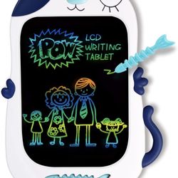  LCD Drawing Doodle Board for 3-7 Year Old Girls Gifts,Writing and Learning Scribble Board for Little Kids - Blue White