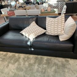 Black Leather Sofa