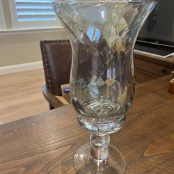 Large Glass Candle Holder 