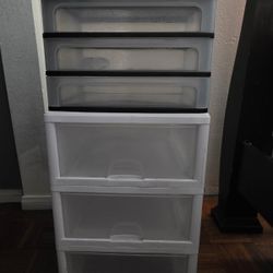 MOVING SALE - Plastic Storage Drawers/Organizers ($4/$8/$10 For Both)