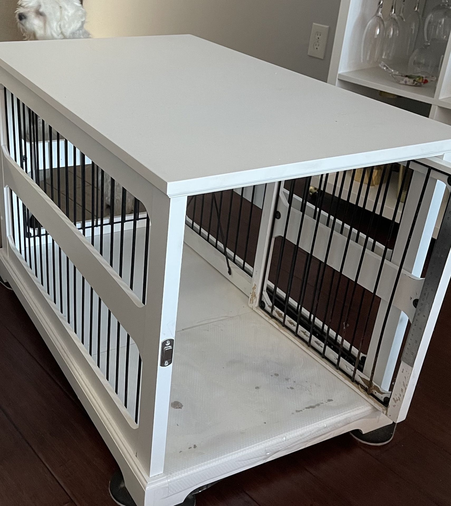 Dog Crate and Side Table In One