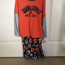 BNWT Boys Sports Theme 2 Piece Pajama Set Pajamas