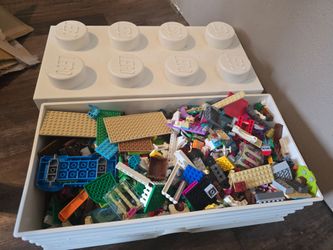 Large Lego Container with Approx 5lbs of Legos