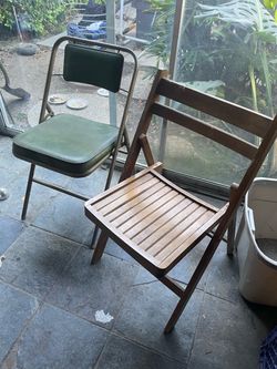 Vintage folding chairs