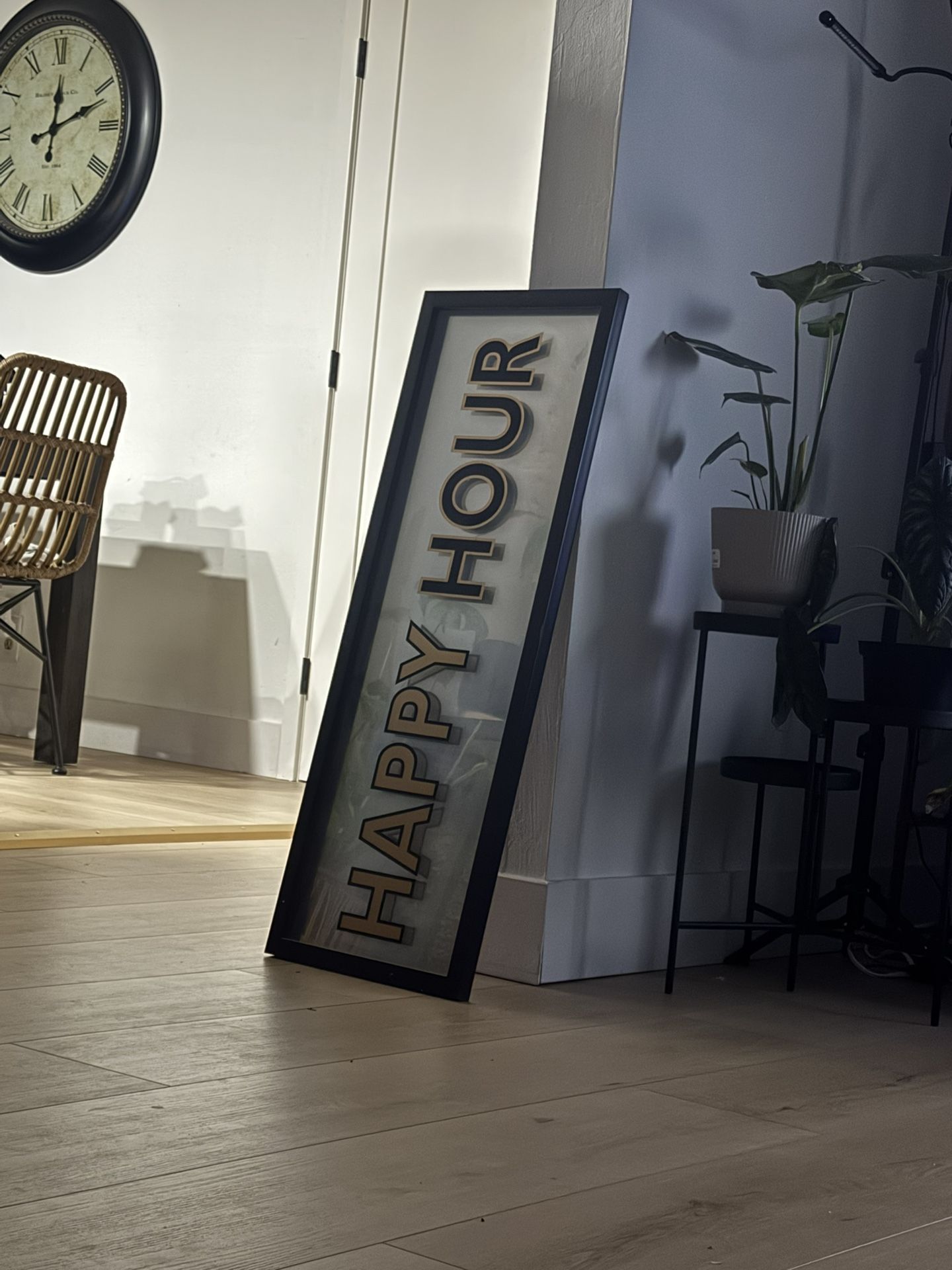 Happy Hour Mirror Sign