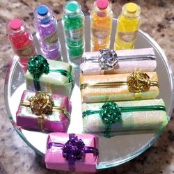 Mini Decorative Gift 2.5"/1.5" & Perfume Bottle 1.5" w