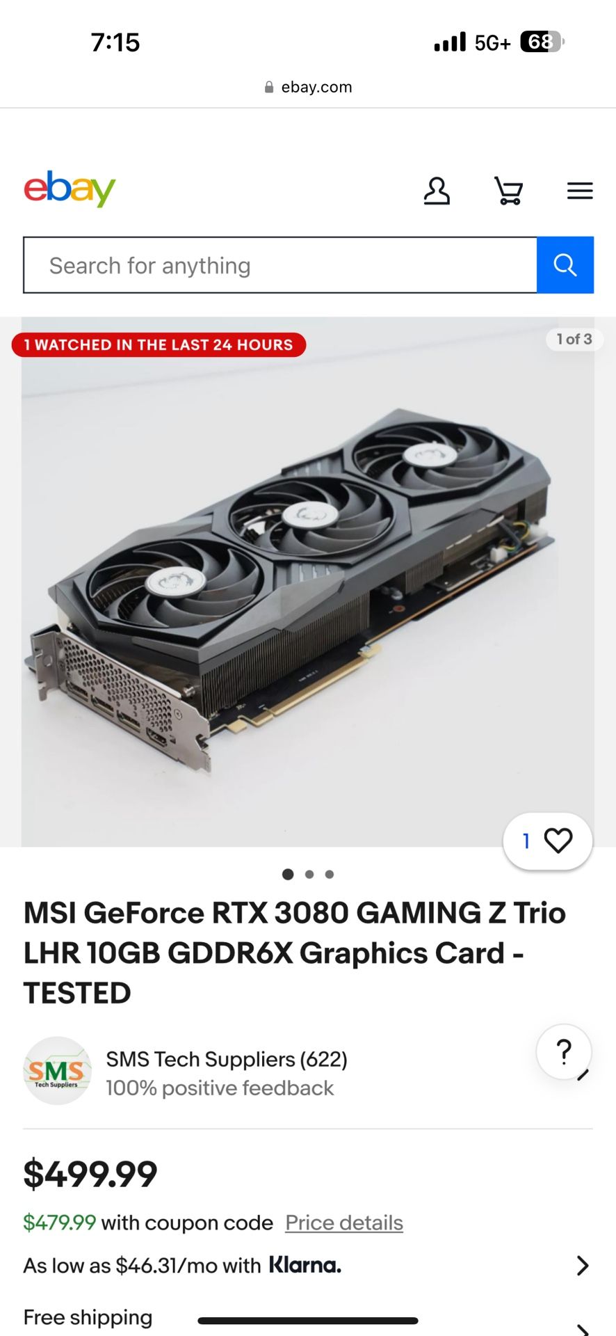 MSI GeForce RTX 3080 GAMING Z Trio LHR 10GB GDDR6X Graphics Card - TESTED