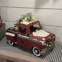 Christmas Light Up Farm Truck