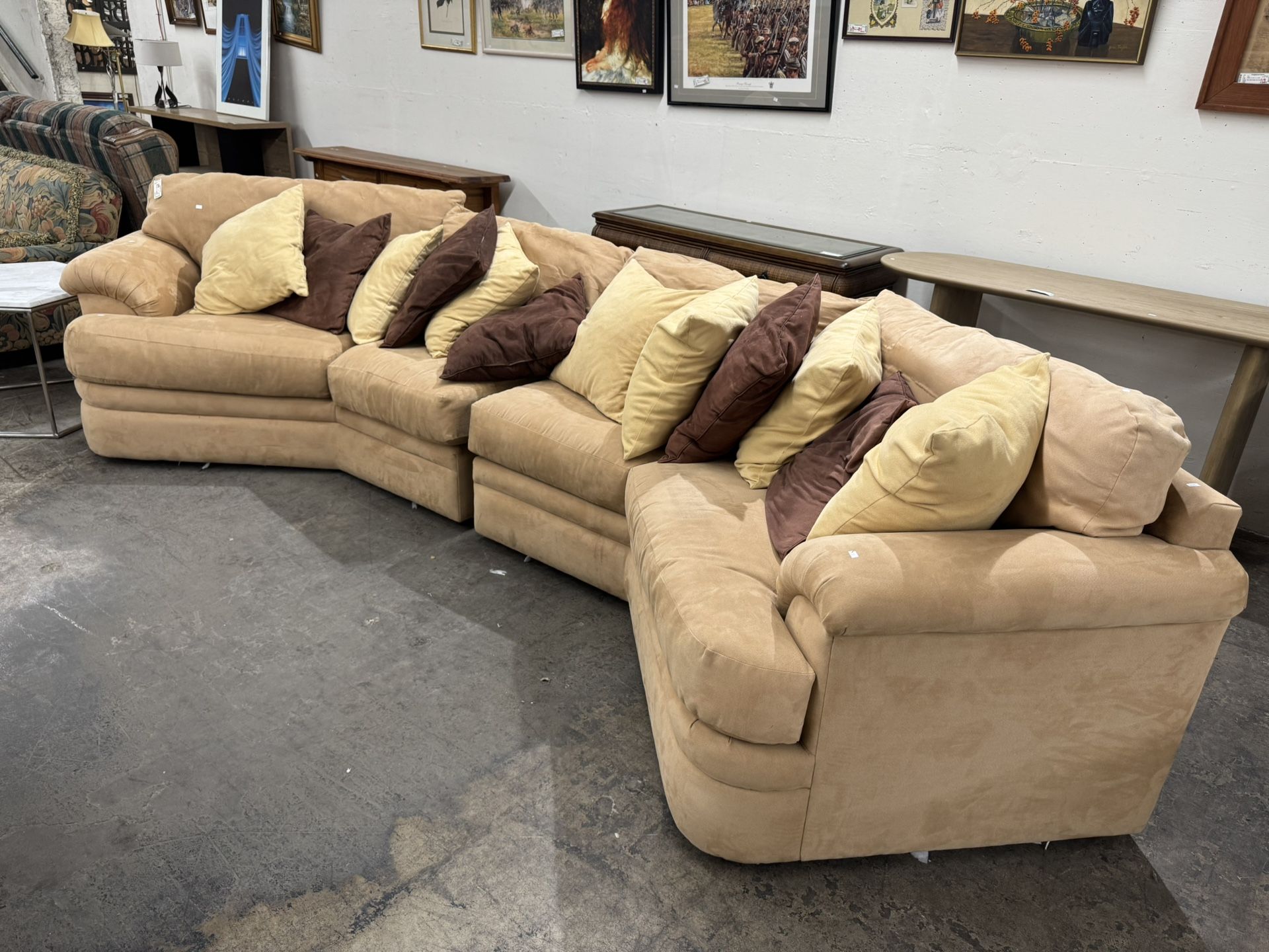 Flash Sale! Custom Suede couch